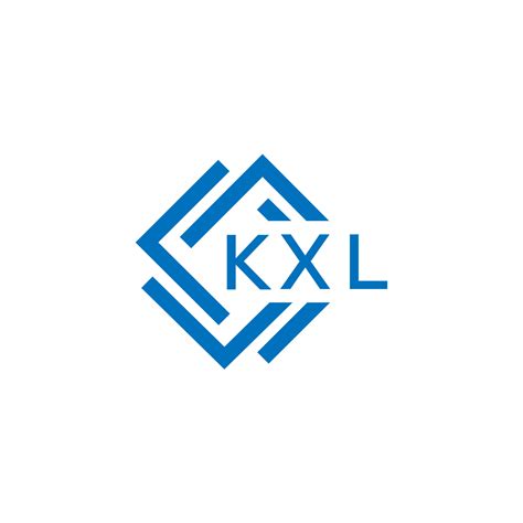 KXL letter logo design on white background. KXL creative circle letter ...