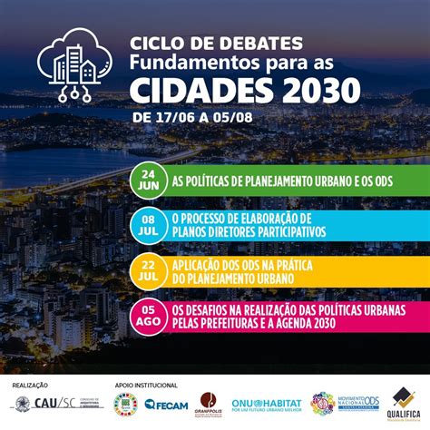 Ciclo De Debates Fundamentos Para As Cidades Movimento Ods Santa