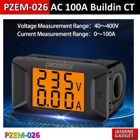 Pzem Ac A V Digital Meter Volt Current Ammeter Digital