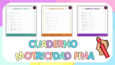 Completo Cuaderno Para Trabajar La Motricidad Fina Grafomotricidad