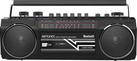 Riptunes Cassette Boombox Retro Blueooth Boombox Reproductor De