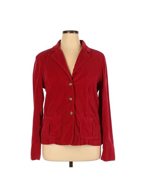 Sundance 100 Cotton Solid Red Blazer Size Xl 39 Off Thredup