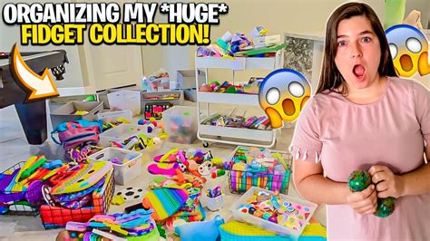 Organizing My Huge Fidget Collection Mrs Bench Youtube