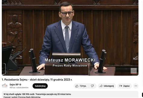 Sejm Obrady Rekord YouTube