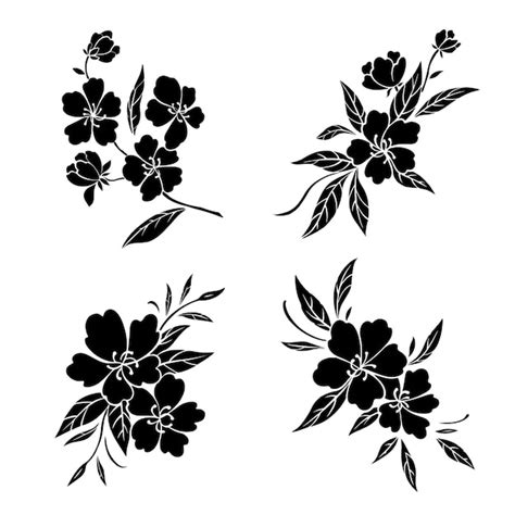 Premium Vector Japanese Sakura Flower Vector Set