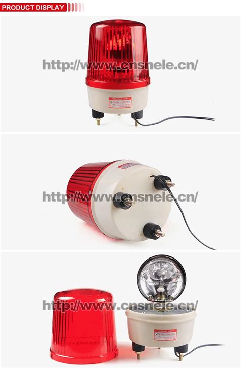 LTE 1161 23W Dc12V 24V Ac110V 220V Rotary Alarm Indicator Light Warning