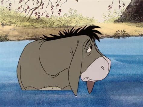 Eeyore Orig Animation Winnie the Pooh Cel Background