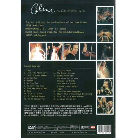 Dvd Celine Dion Au Coeur Du Stade Xo Dvd