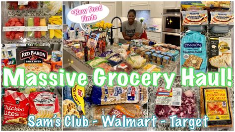 New Massive Two Week Grocery Haul🛒 Sams Club Walmart And Target