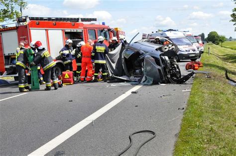 Śmiertelny wypadek na obwodnicy Kościana ZDJĘCIA NaszeMiasto pl