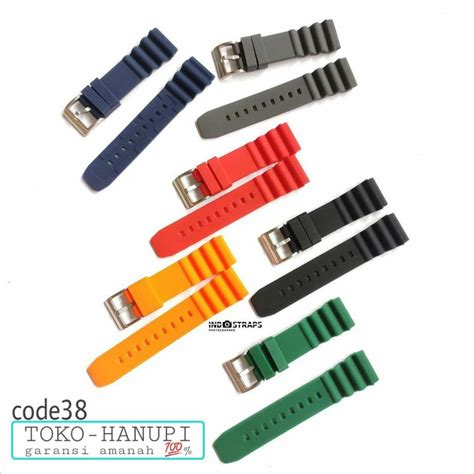 Jual STRAP TALI JAM TANGAN SEIKO DIVERS DIVER 20MM 22MM RUBBER SOFT