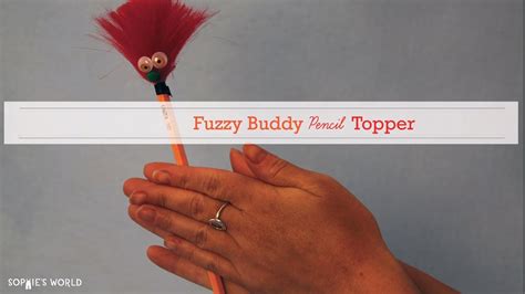 How To Make A Fuzzy Buddy Pencil Topper Sophies World Youtube