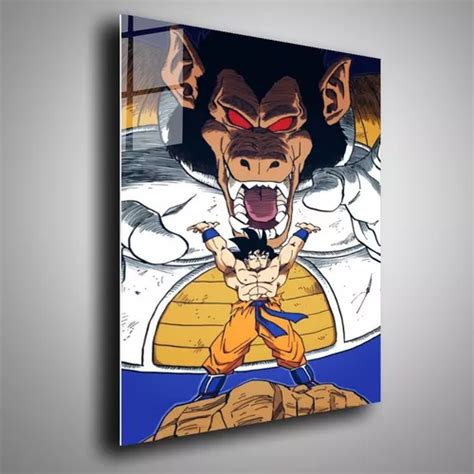 Cuadro Metalico Goku Vegeta Ozaru Dragon Ball Arte X Cm