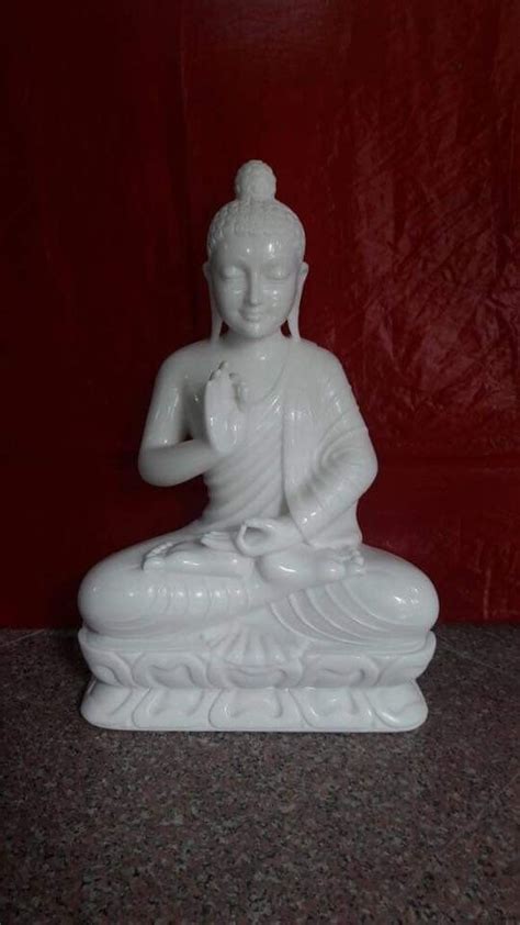 Multicolor Handmade Off White Marble Buddha Statue Sizedimension 12 72 Inches At Rs 11000 In