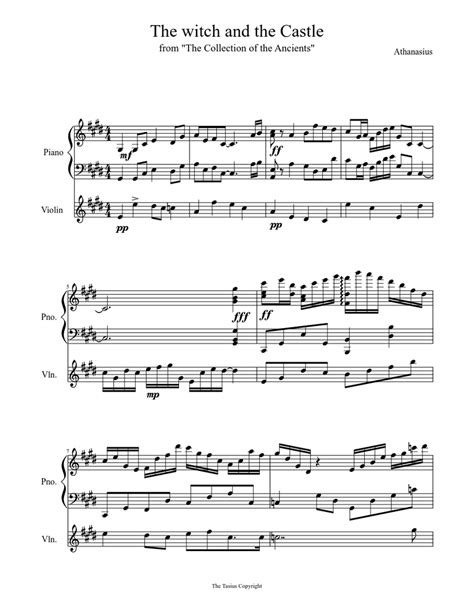 Duet For Violin And Piano Sheet Music For Piano Violin Solo