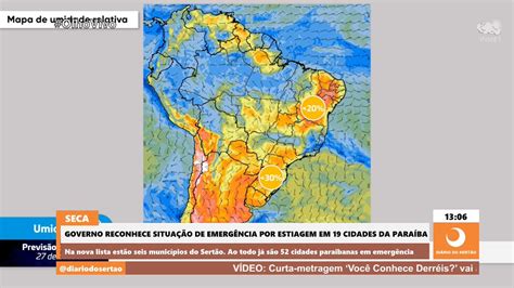 Governo Federal Reconhece Situação De Emergência Por Estiagem Em 19