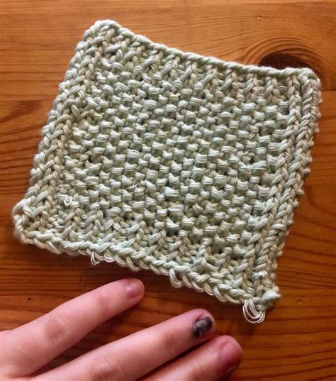 Knitted Dish Rag – Jane Talks to a Wall
