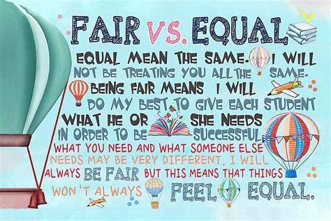 Fair VS Equal Canvas Knowledge Canvas Wall Art Canvas Digital Art By