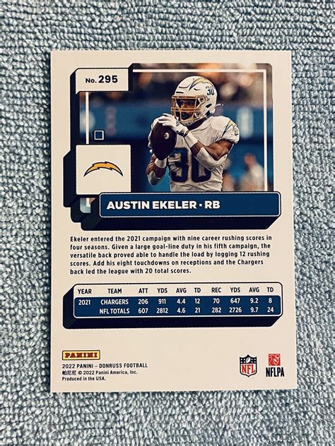 2022 Panini Donruss 295 Austin Ekeler For Sale Online EBay