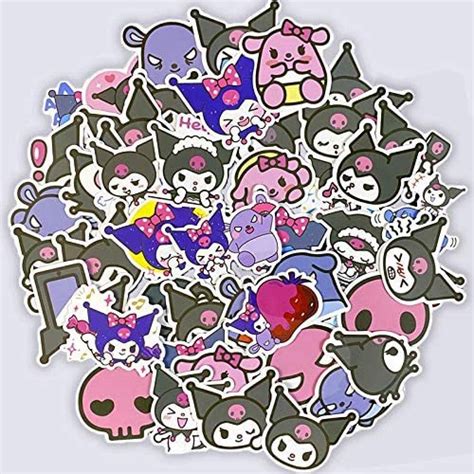 Buy Weiguang Japanese Kuromi Kuromi Stickers Girls Waterproof Laptop ...