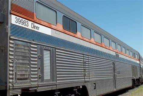 Inside One Of The Former Amtrak And Santa Fe Hi Level Dining Cars