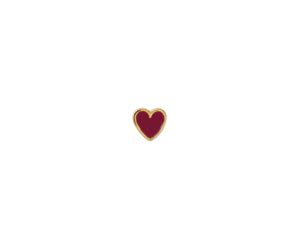 Stine A Petit Love Heart Burgundy Enamel Liefste Fashion