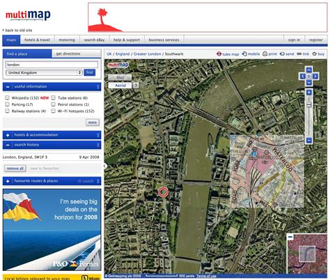 Multimap Homepage | Current view of Multimap homepage | Warren ...