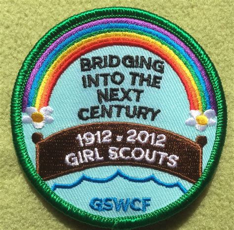 Girl Scouts West Central Florida 100th Anniversary Patch Bridging To