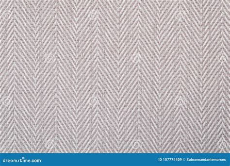 Close Up Of A Light Beige Herringbone Fabric Pattern For Background