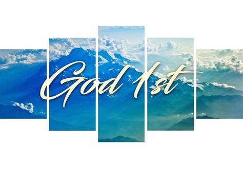 God 1st Christian Quotes Wall Art Canvas – Christian Walls