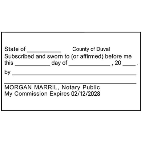 Jurat Notary Stamp All State Notary Supplies