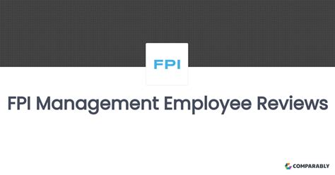FPI Management Employee Reviews | Comparably