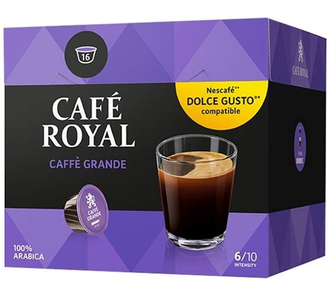 Café Royal Caffé Grande Capsules For Dolce Gusto X 16