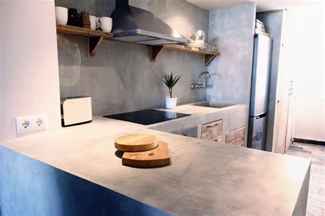 Ideas Cocina Cemento Pulido