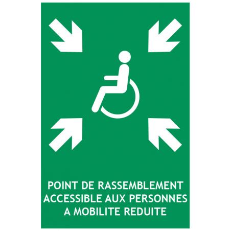 Panneau Point De Rassemblement PMR