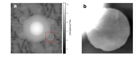 Figure S2 Fourier Transform Holography Analysis A A Log10 Image Of