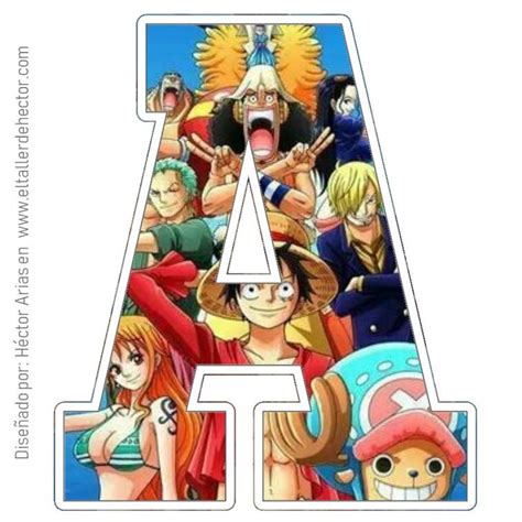 Alfabeto de One Piece El Taller de Hector Tarjeta de cumpleaños