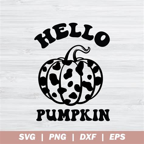 Cow Pumpkin Svg Cow Print Svg Fall Svg Pumpkin Svg For Cricut