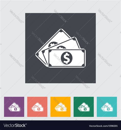 Dollar coin Royalty Free Vector Image - VectorStock