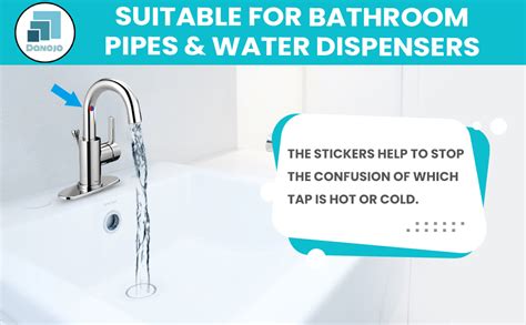 Amazon Danojo Faucet Stickers Hot And Cold Water Stickers Kitchen Faucet Stickers