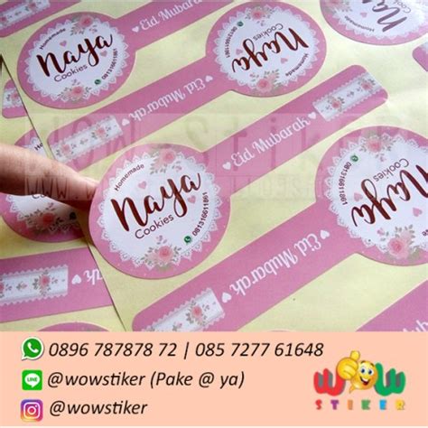 Jual Stiker Label Kemasan Produk Stiker Kue Kering Label Kue Kering