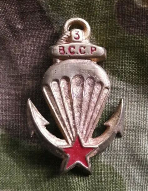 INSIGNE PARACHUTISTE LOCAL 3eme BCCP Indochine Commando EUR 21 96