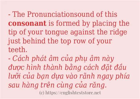 Các Cách Dùng Từ “consonant” Englishteststore Tiếng Việt