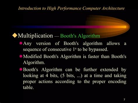 Booths Algorithm Ppt