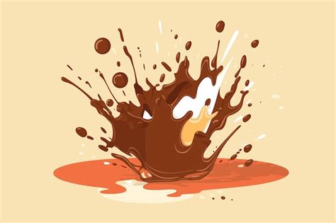 Ilustraci N De Salpicaduras De Chocolate Vector Premium