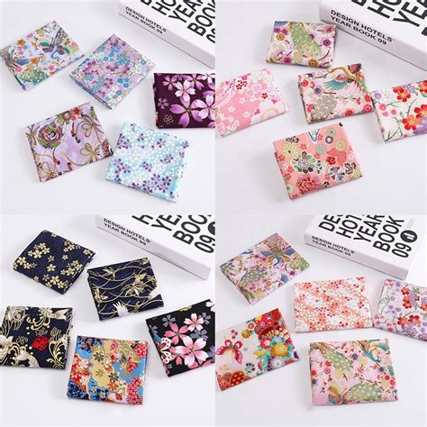 Stuks Set Bloem Patroon Patchwork Doek Japanse S Grandado