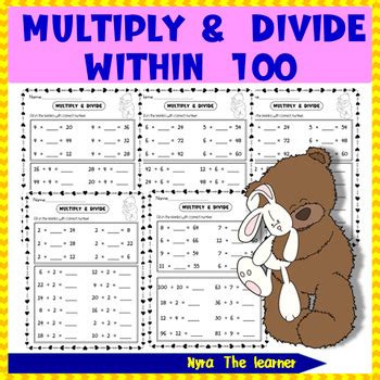 Multiply And Divide Within Th Grade By Nyra The Learner Tpt