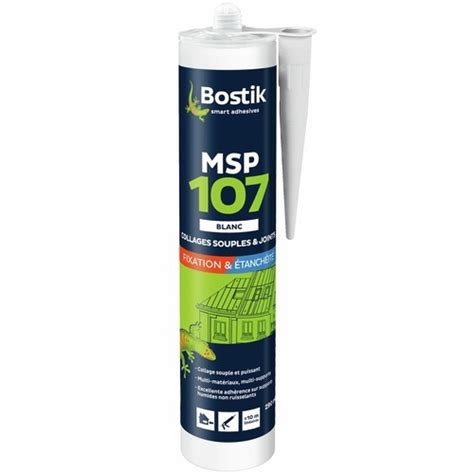 Mastic Polym Re Msp Bostik Blanc Ml Plomberie Fr