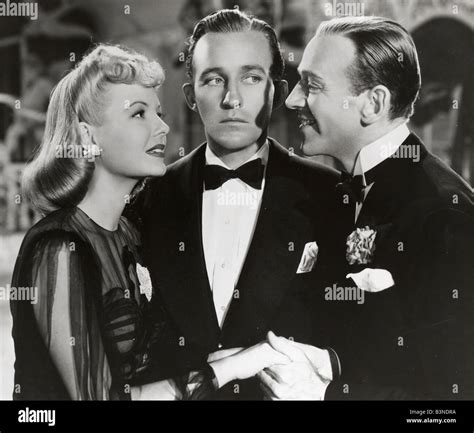 HOLIDAY INN 1942 Paramount film with from left Marjorie Reynolds, Bing Crosby and Fred Astaire ...