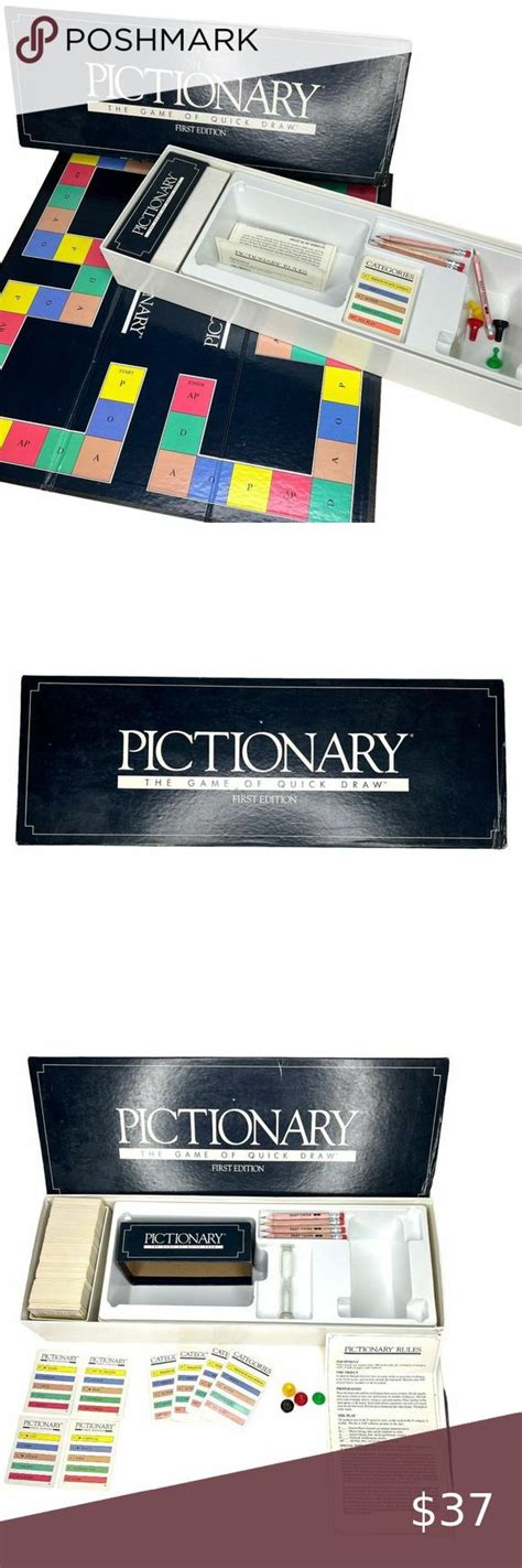 Vintage 1985 Pictionary Original First 1st Edition The Game Of Quick